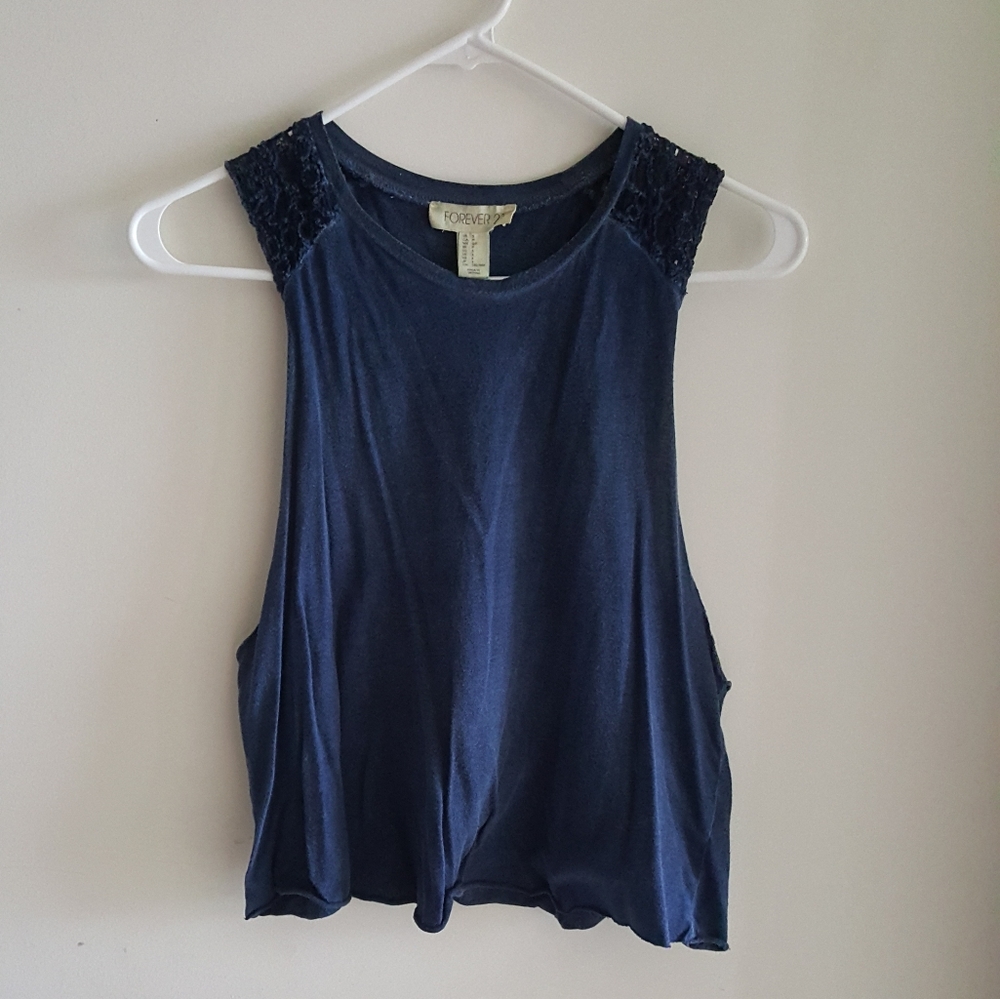 Navy Blue Tank Top